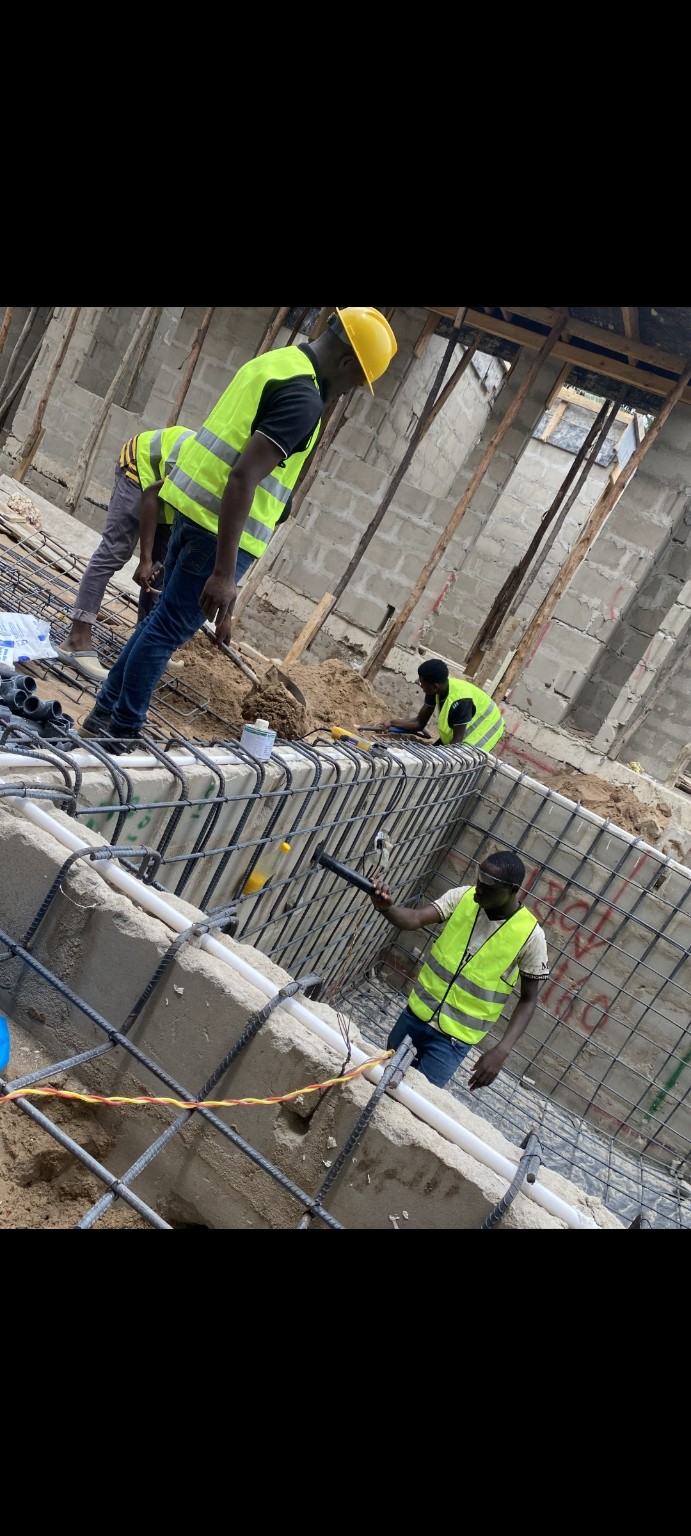 Swimming pool plumbing work