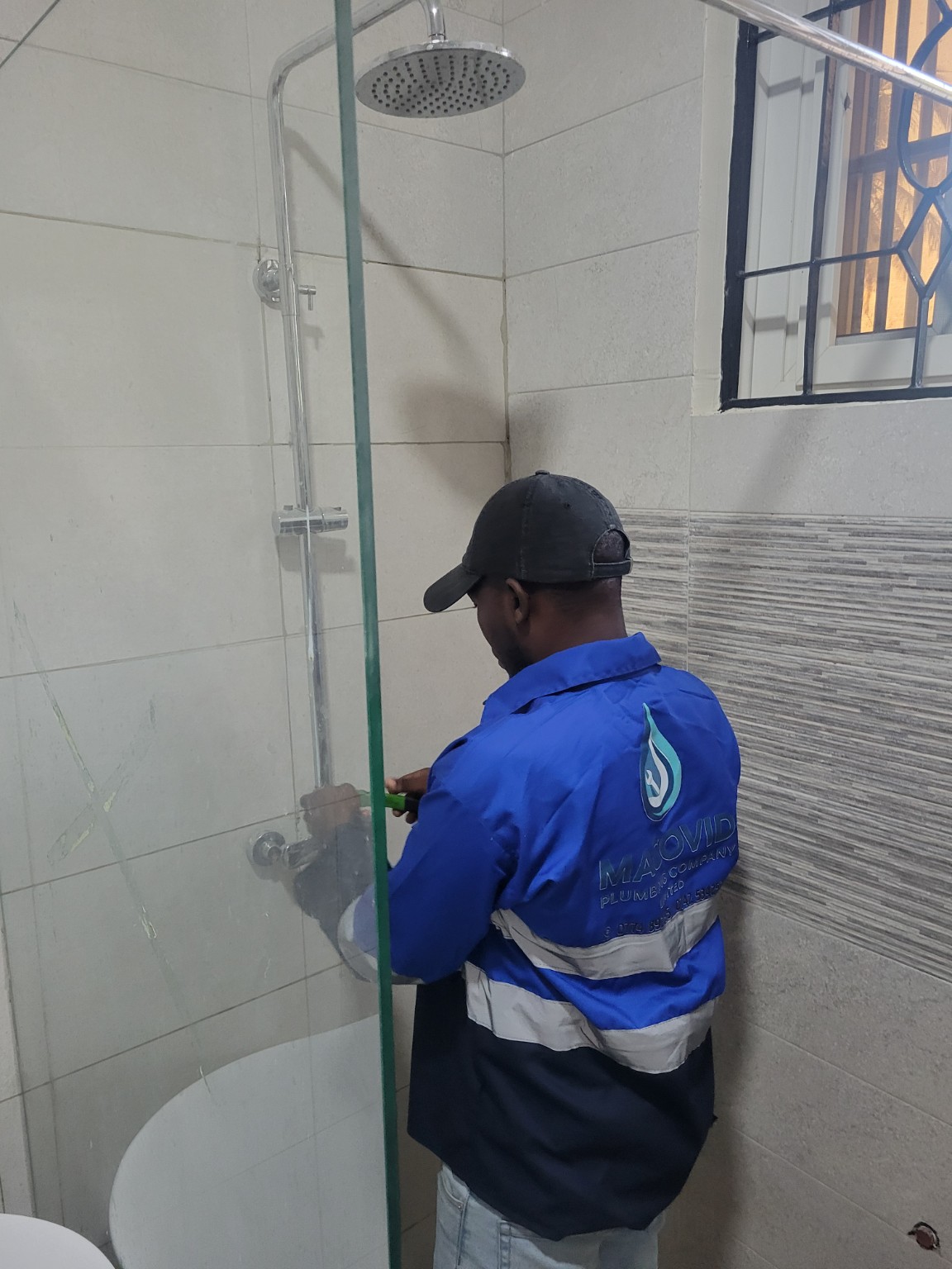 Bathroom plumbing installation